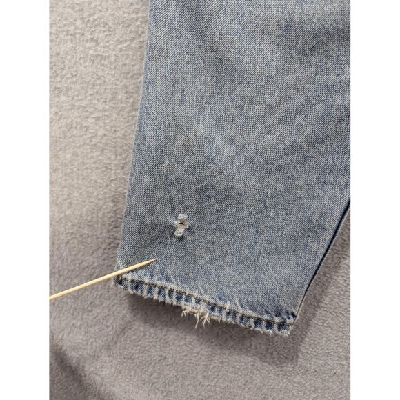Vintage Levis 550 Jeans Mens 34x30 Light Wash Relaxed Tapered Distressed 90s - Picture 11 of 16